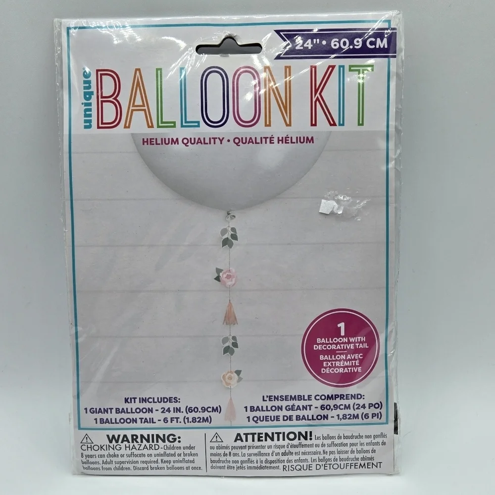 Unique Giant Balloon with Floral Tail Balloon Kit